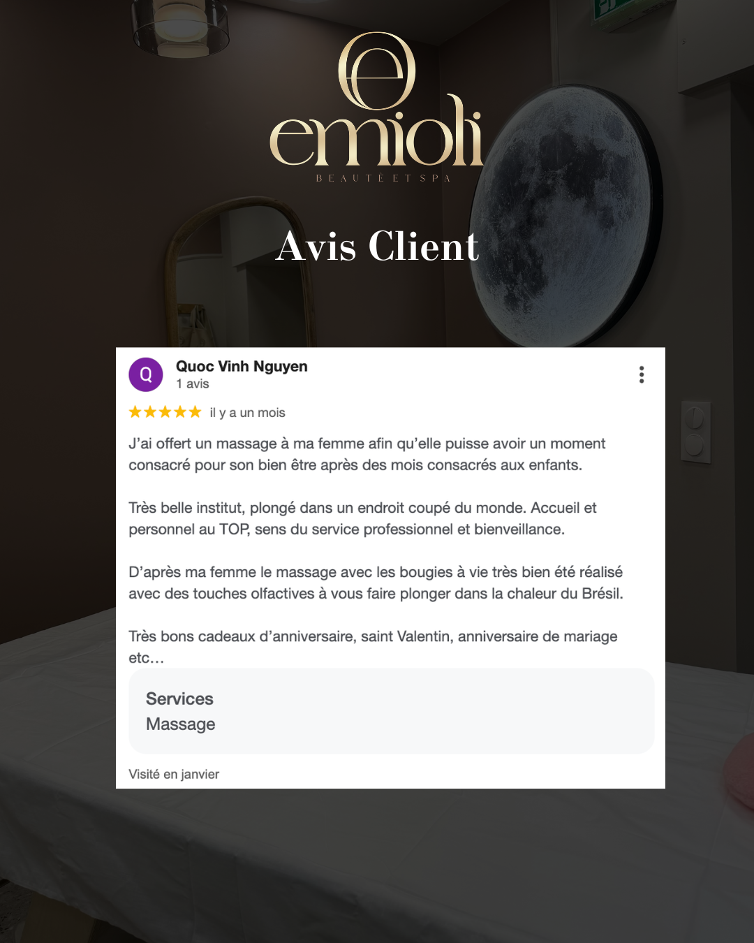 Carte cadeau Emioli | Beauté & Spa Vincennes